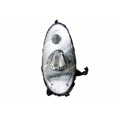 Передняя фара (левая) Хром, DEPO для Nissan MICRA 2002-2010 - фото