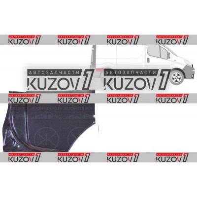 Крыло Заднее (правое) Polcar для Nissan PRIMASTAR 2001-2006 - фото