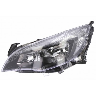 Передняя фара (левая) Темная, DEPO для OPEL ASTRA J 2010-2012 - фото