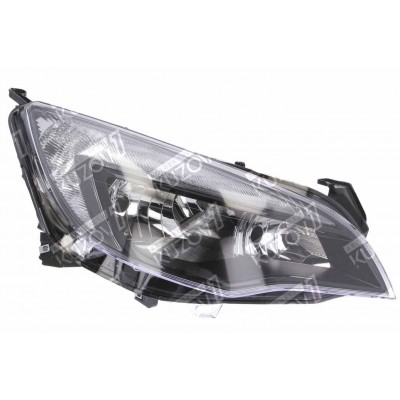 Передняя фара (правая) Темная, DEPO для OPEL ASTRA J 2010-2012 - фото