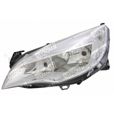 Передняя фара (левая) Хром, DEPO для OPEL ASTRA J 2010-2012 - фото