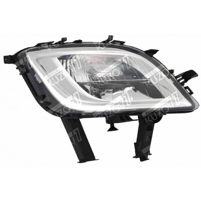 Противотуманная Фара+Поворот (правая) Хром, TYC для OPEL ASTRA J 2010-2012 - фото