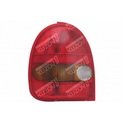 Задний фонарь (левый) Красный, С Желтым Поворотом, TYC для OPEL CORSA B 1993-1997 - фото