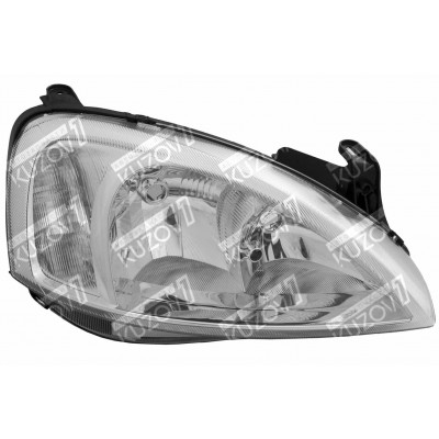 Передняя фара (правая) Valeo-Type, DEPO для OPEL CORSA C 2000-2003 - фото