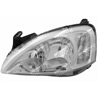 Передняя фара (левая) Valeo-Type, DEPO для OPEL CORSA C 2000-2003 - фото