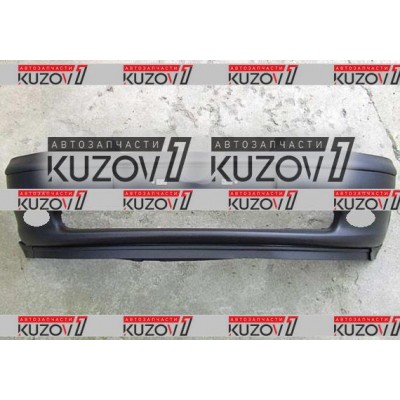 Бампер передний (черный) + Спойлер + Отв Под Противотуманки TYG для OPEL VECTRA B 1995-1998 - фото