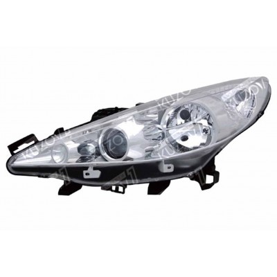 Передняя фара (левая) DEPO для PEUGEOT 207 2006-2009 - фото