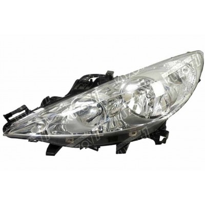 Передняя фара (левая) TYC для PEUGEOT 207 2006-2009 - фото