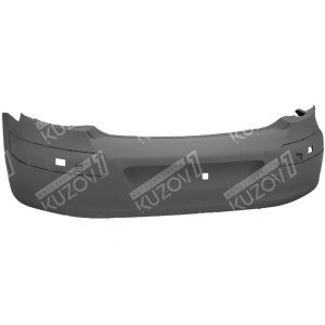 БАМПЕР ЗАДНИЙ (ГРУНТОВАННЫЙ), БЕЗ ЗАГЛУШКИ ОТВ. БУКСИРОВКИ, ТУРЦИЯ - фото