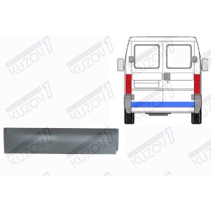 ДВЕРЬ ЗАДНЯЯ (ЛЕВАЯ) НИЖНЯЯ НАРУЖНАЯ ЧАСТЬ, 20 СМ, ОРИГИНАЛ, 0.8 ММ, ПОЛЬША - фото