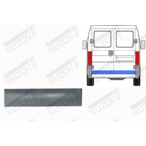 ДВЕРЬ ЗАДНЯЯ (ПРАВАЯ) НИЖНЯЯ НАРУЖНАЯ ЧАСТЬ, 20 СМ, ОРИГИНАЛ, 0.8 ММ, ПОЛЬША - фото