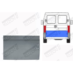 ДВЕРЬ ЗАДНЯЯ (ПРАВАЯ) НИЖНЯЯ НАРУЖНАЯ ЧАСТЬ, 51 СМ, ОРИГИНАЛ, 0.8 ММ, ПОЛЬША - фото