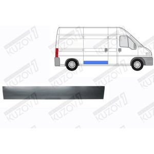 ДВЕРЬ БОКОВАЯ РАЗДВИЖНАЯ, НИЖНЯЯ НАРУЖНАЯ ЧАСТЬ, 20 СМ, ОРИГИНАЛ, 0.8 ММ, ПОЛЬША - фото