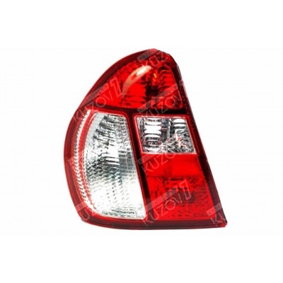 Задний фонарь (левый) Красно-Белый, DEPO для RENAULT CLIO 2001-2005 - фото