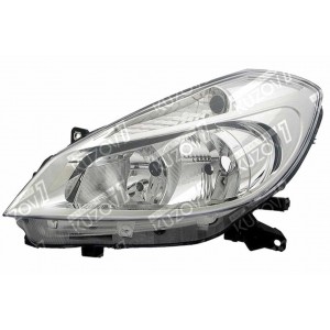 ПЕРЕДНЯЯ ФАРА (ЛЕВАЯ) ХРОМ + МОТОРЧИК, TYC
