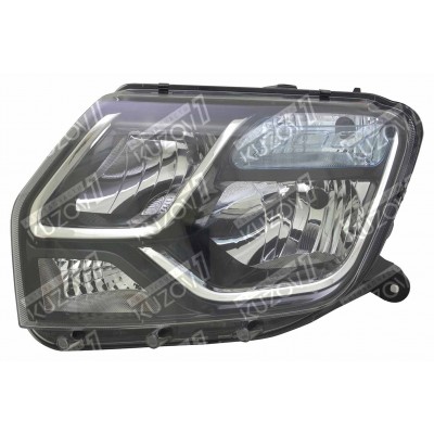 Передняя фара (левая) Черный Отражатель, TYC для RENAULT DUSTER 2011-2015 - фото