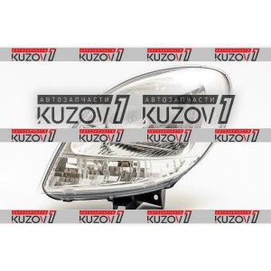 ПЕРЕДНЯЯ ФАРА (ЛЕВАЯ) ХРОМ, С БЕЛЫМ ПОВОРОТОМ, TYC