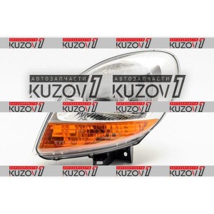 ПЕРЕДНЯЯ ФАРА (ЛЕВАЯ) ХРОМ, С ЖЕЛТЫМ ПОВОРОТОМ, DEPO