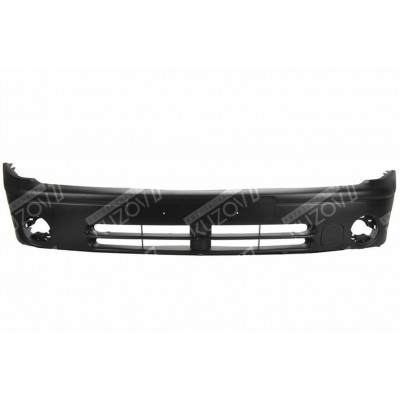 Бампер передний (грунтованный) + Спойлер + Заглушки Противотуманок, PHIRA для RENAULT LAGUNA 1998-2001 - фото