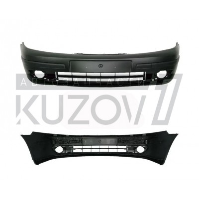 Бампер передний (черный) + Спойлер TYG для RENAULT LAGUNA 2001-2005 - фото
