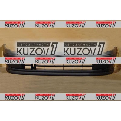 Бампер передний (черный) + Спойлер + Заглушки Противотуманок TYG для RENAULT MEGANE 1995-1999 - фото