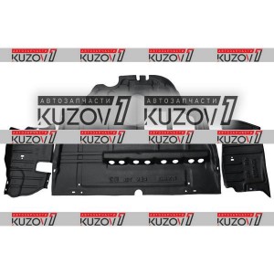 ЗАЩИТА ДВИГАТЕЛЯ ЦЕНТРАЛЬНАЯ + 2 БОКОВЫЕ (ПЛАСТИК) FLORIMEX - фото