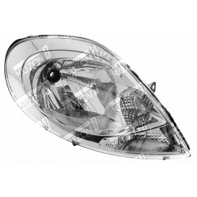 Передняя фара (правая) С Белым Поворотом, TYC для RENAULT TRAFIC 2006-2014 - фото