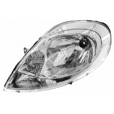 Передняя фара (левая) С Белым Поворотом, DEPO для RENAULT TRAFIC 2006-2014 - фото