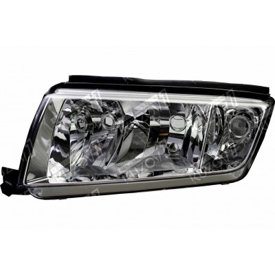 Передняя фара (левая) Хром, TYC для SKODA FABIA 2004-2007 - фото