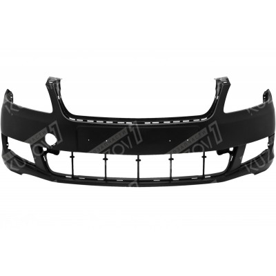 Бампер передний (черный) TYG для SKODA FABIA 2007-2010 - фото