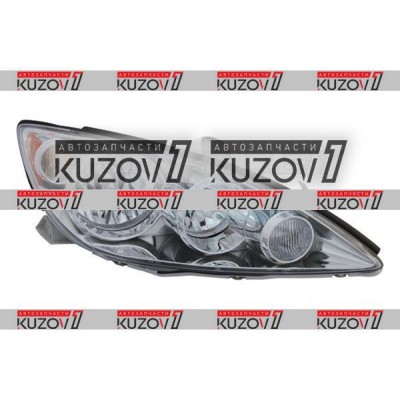 Передняя фара (правая) Хром, DEPO для TOYOTA CAMRY 2004-2006 - фото