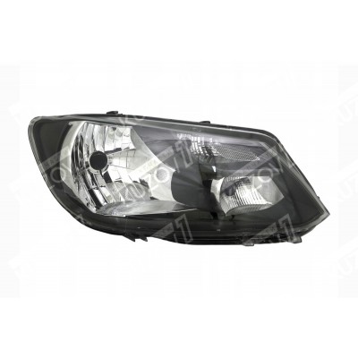 Передняя фара (правая) H4, Темный, TYC для Volkswagen CADDY 2010-2015 - фото