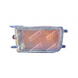 УКАЗАТЕЛЬ ПОВОРОТА В БАМПЕР (ЛЕВЫЙ) БЕЛЫЙ, DEPO - фото