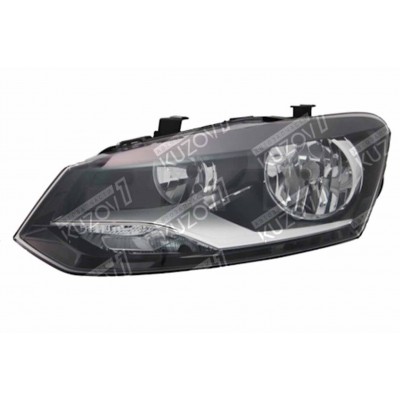 Передняя фара (левая) Двухламповая, TYC для Volkswagen POLO 2009-2015 - фото
