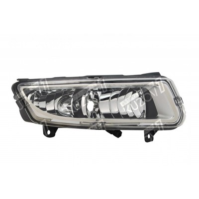 Противотуманная фара (правая) Без Дневного Ходового Огня, H8, TYC для Volkswagen POLO 2009-2015 - фото