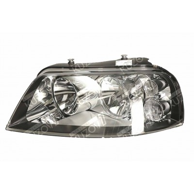 Передняя фара (левая) Темная, Электрическая, DEPO для SEAT ALHAMBRA 2000-2010 - фото