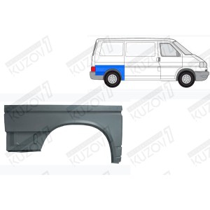 КРЫЛО ЗАДНЕЕ (ПРАВОЕ) РЕМКОМПЛЕКТ, ОРИГИНАЛ, 0.8 ММ, ПОЛЬША