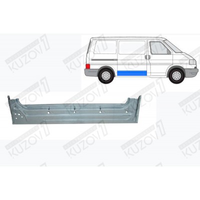 Дверь Боковая Сдвижная (правая) Нижняя Polcar для Volkswagen T4 1990-1996 - фото