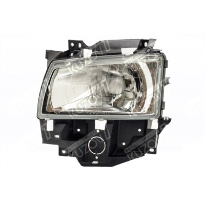 Передняя фара (левая) Косая, DEPO для Volkswagen T4 1996-2003 - фото