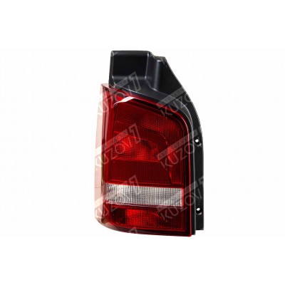 Задний фонарь (левый) Красный, 1 Дверь, DEPO для Volkswagen T5 2009-2015 - фото