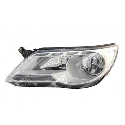 Передняя фара (левая) DEPO для Volkswagen TIGUAN 2007-2011 - фото